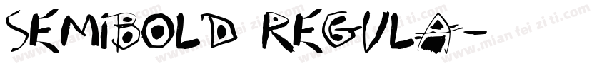 SemiBold Regula字体转换